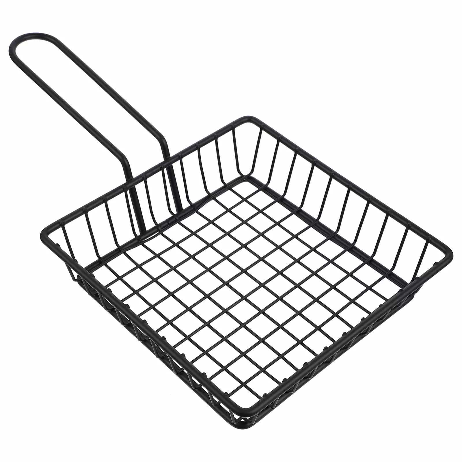 Qiysamall Set 2 Snack Basket Fryer Strainer Kitchen Gadget Filter French Fries Holders Food Display Wire Stands
