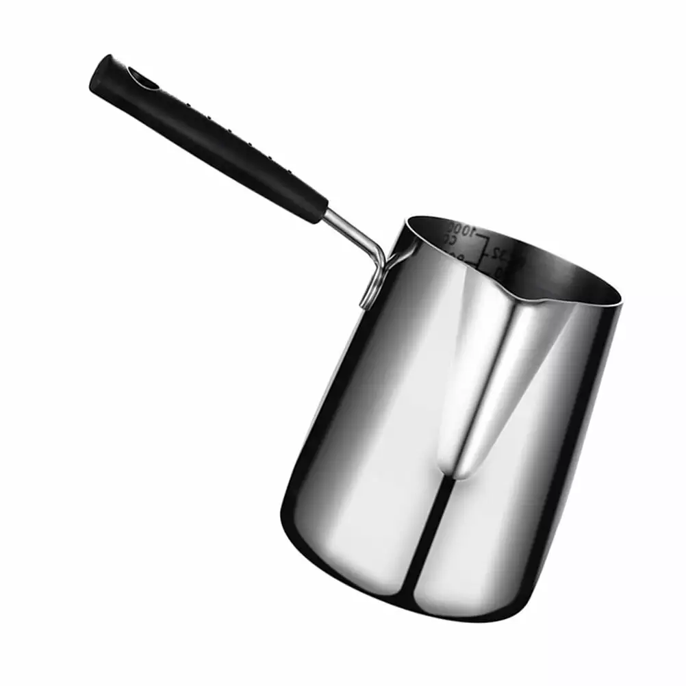 1Pc Stainless Steel Fryer Heat-resistance Frying Pot Travel-friendly Fryer Silver Eease
