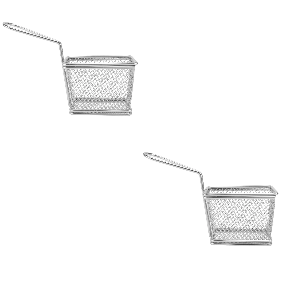 Stainless Steel Fried Chicken Basket Multipurpose Storage Net 2 Piece Set