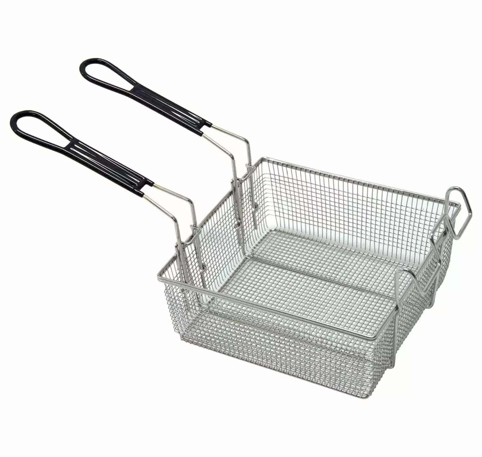 Alieon Double Fryer Basket Fits 4-gal & 9-gal Stainless Bayou Fryers Cool Touch Handle