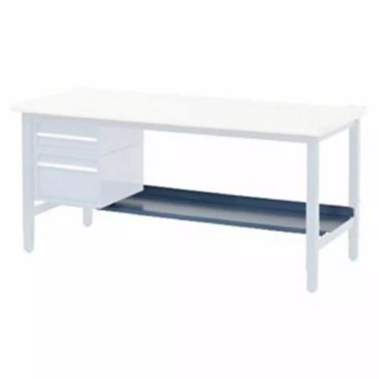 Global 606951 72 x 15 Lower Shelf Bench Replacement Storage Shelf Benches