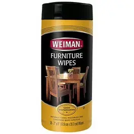 Furniture Wipes 30-Count Cleaning and Polishing Wood and Leather Surfaces Weiman