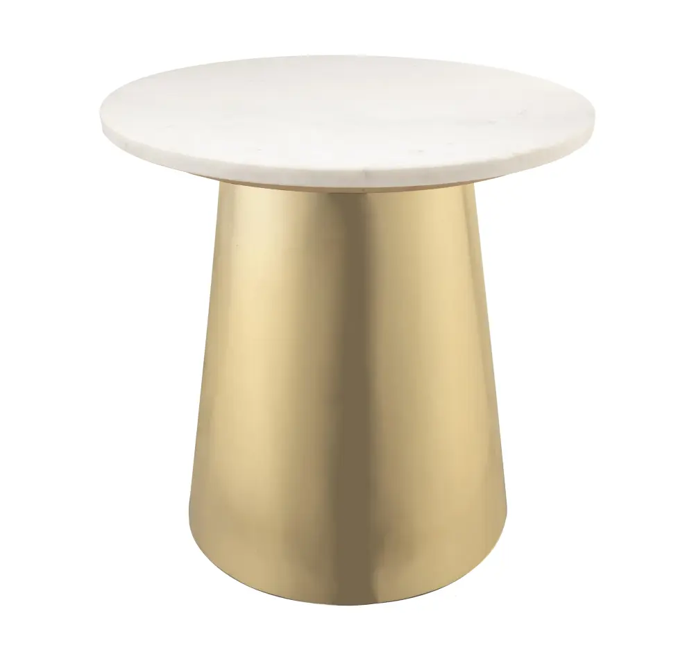 Bleeker Marble Side Table - UK from Reclaimed Timber