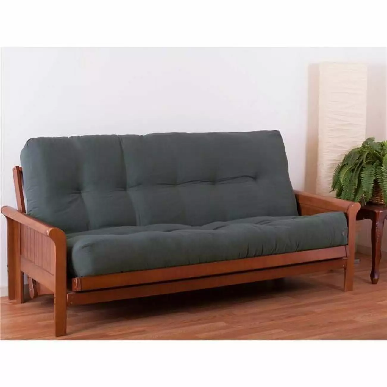 Blazing Needles 9 Inch Renewal Twill Queen Size Futon Mattress Steel Grey Futons