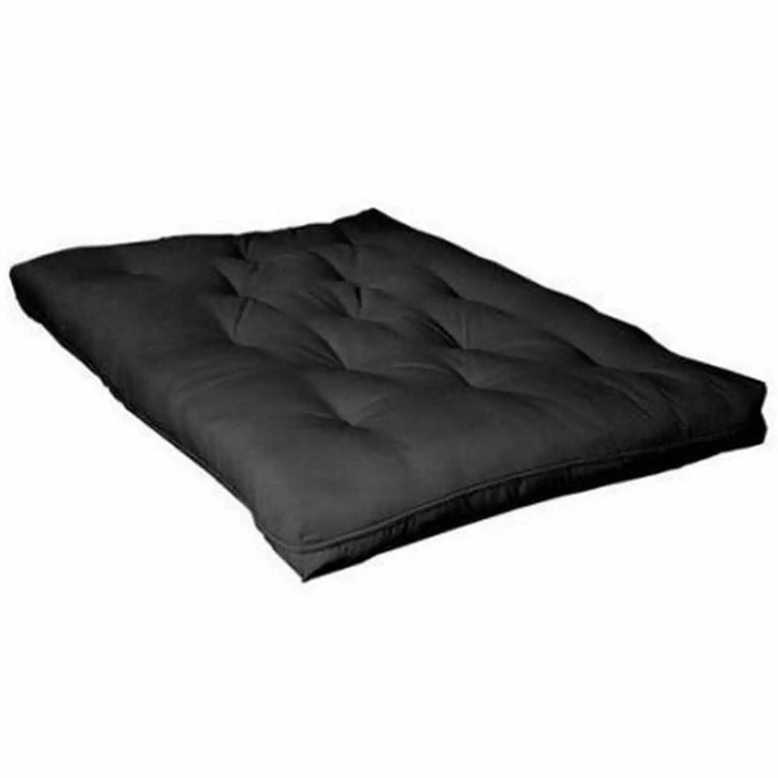 Bowery Hill Deluxe Fiber Foam Futon Mattress Black Futons