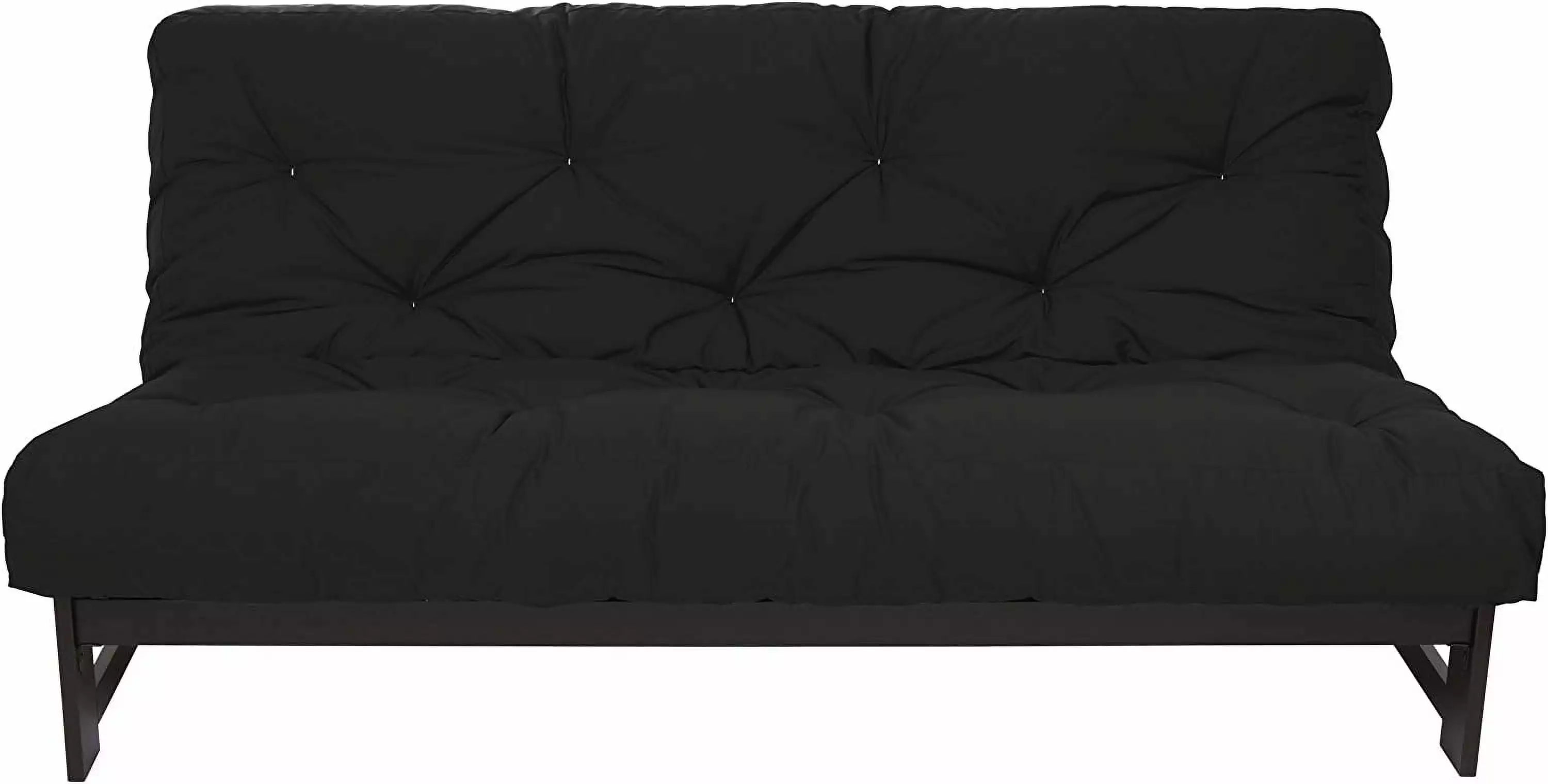 DALEI 10 Inch Poly Solid Indoor Futon Mattress Mustard Yellow Futons
