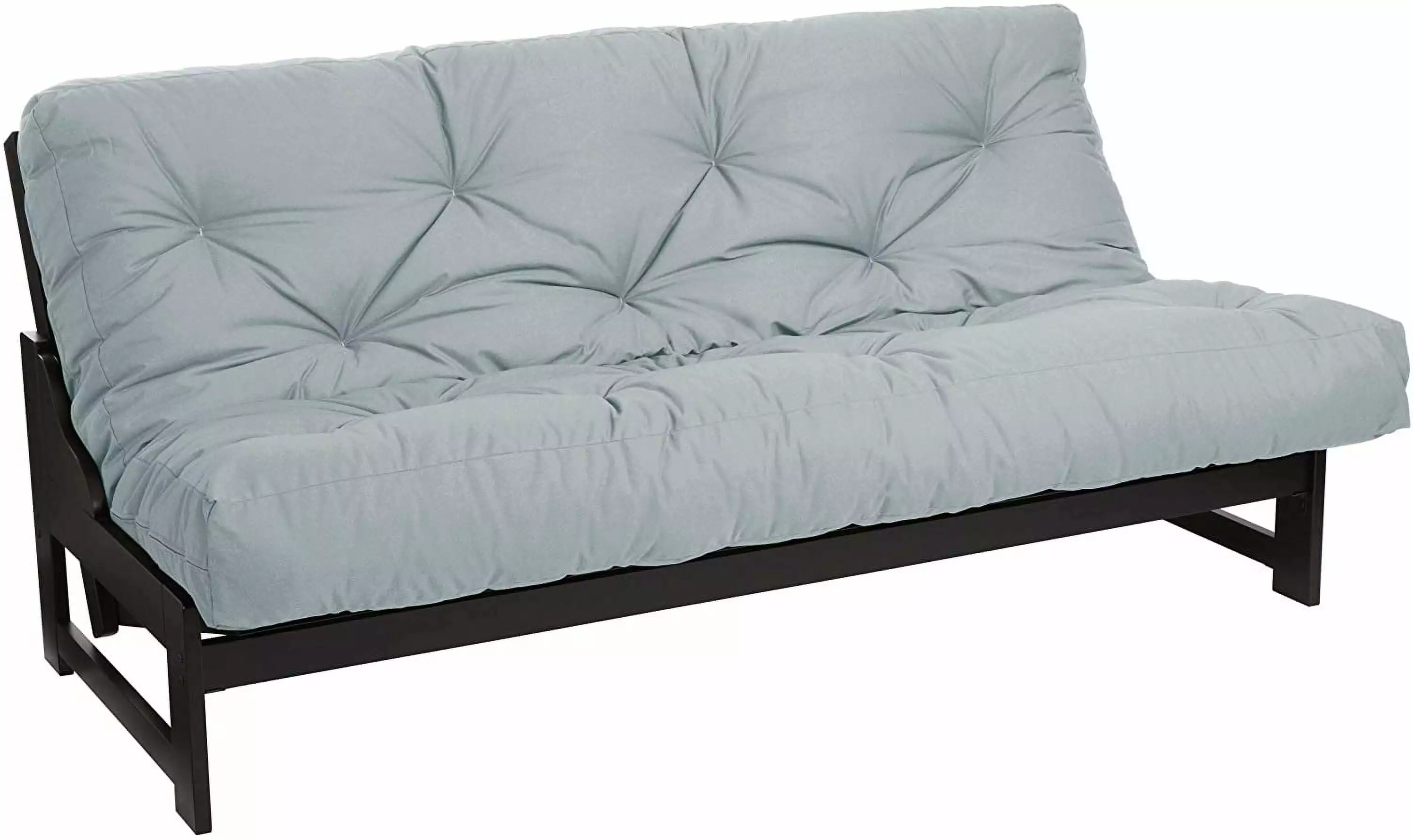 DALEI Standard 6-inch Poly Solid Futon Mattress Silver - Indoor Comfort Sleeping Solution Futons