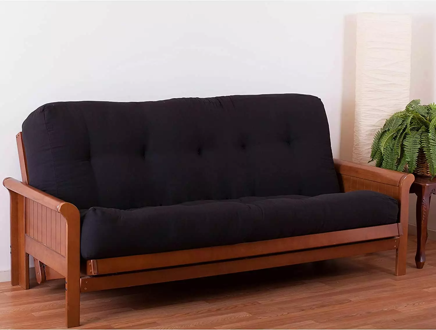 DONFU Renewal 9 Twill Full Size Futon Mattress Black Futons
