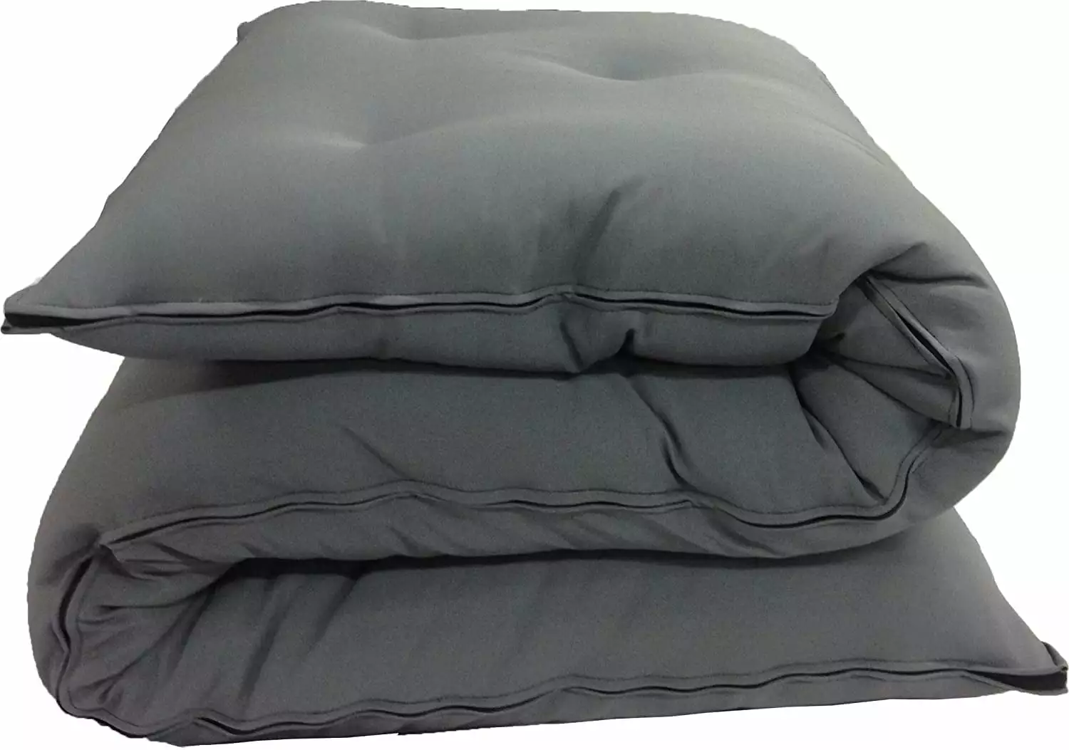 Elegant Gray Full Size Japanese Floor Rolling Mattress Cotton Foam Shiki Futon Futons
