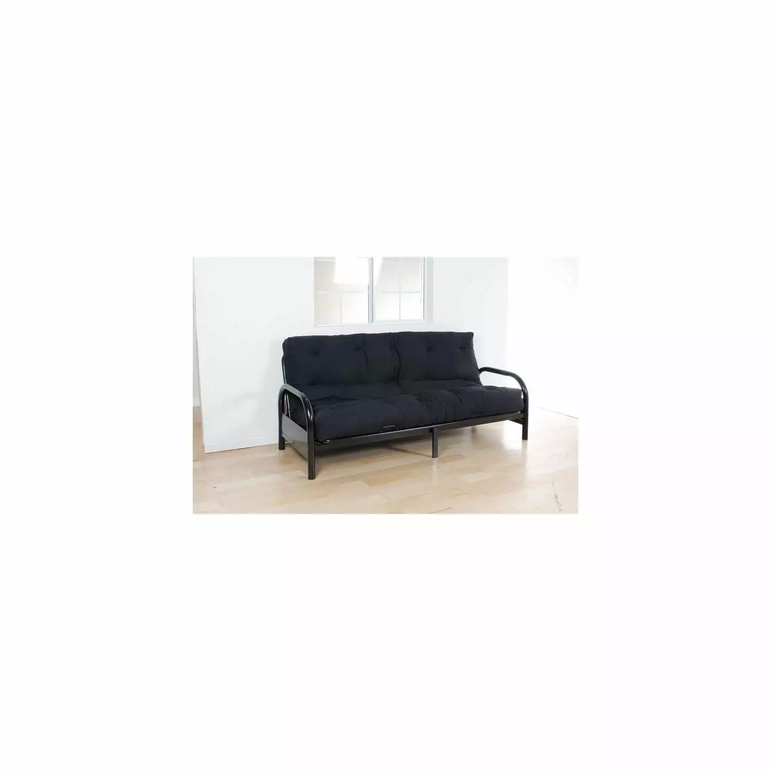 HomeStock Vintage Vogue Full Futon Mattress 6H Black Futons