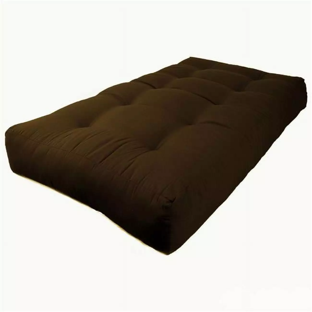 10 Inch Renewal Twill Twin Size Futon Mattress Chocolate Brown Comfortable and Supportive Futons KD STONE AND CABINET