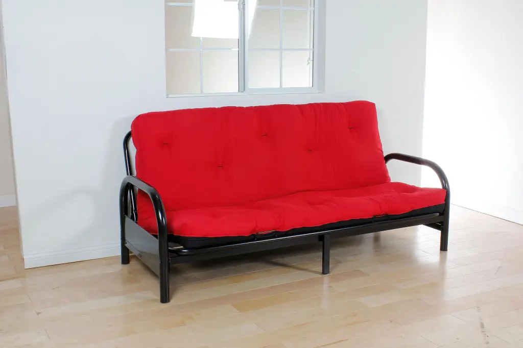 Nabila Red & Black Full Futon Mattress 6 Inch - Stylish Sofa Bed Mattress