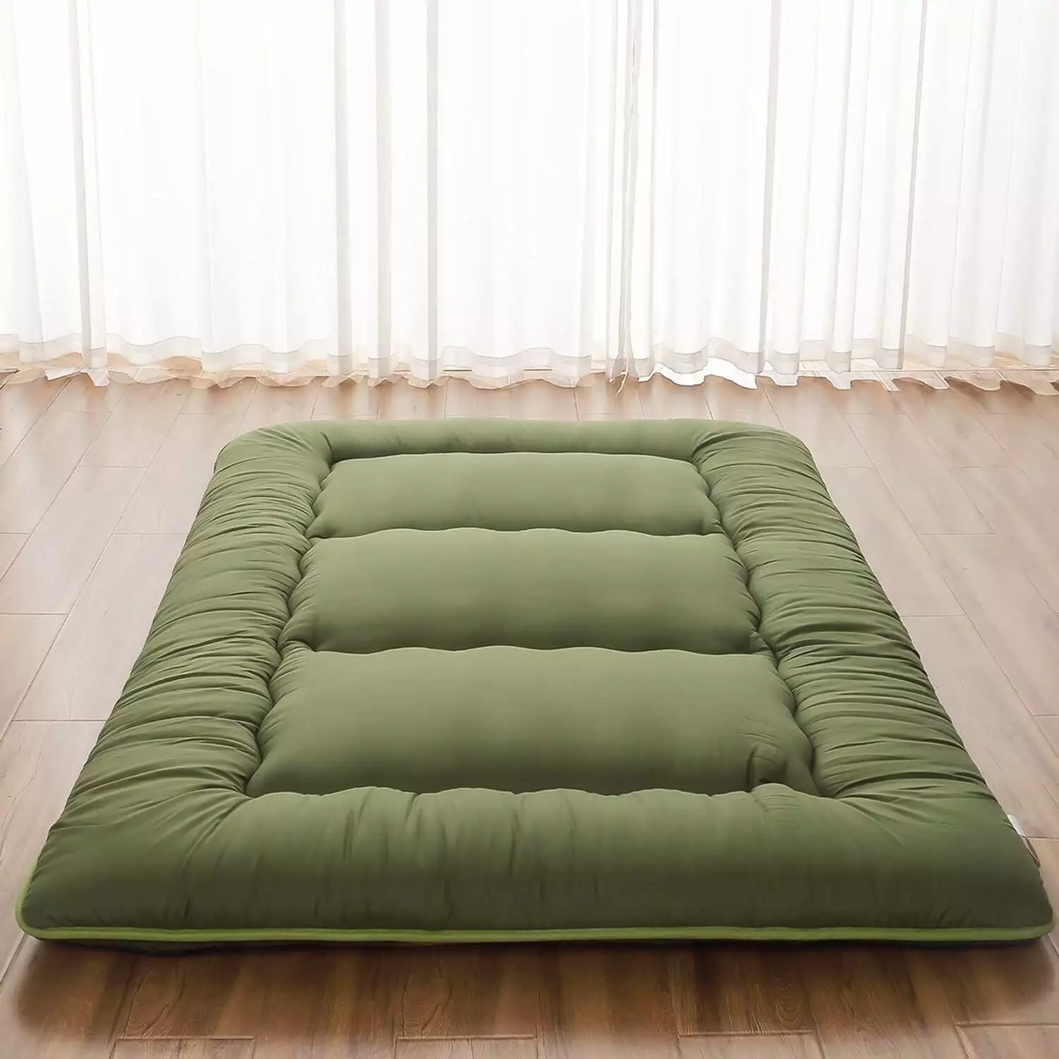 Green Tatami Mat Japanese Floor Mattress Futon Twin Size Comfortable Sleeping Futons NOBRAND