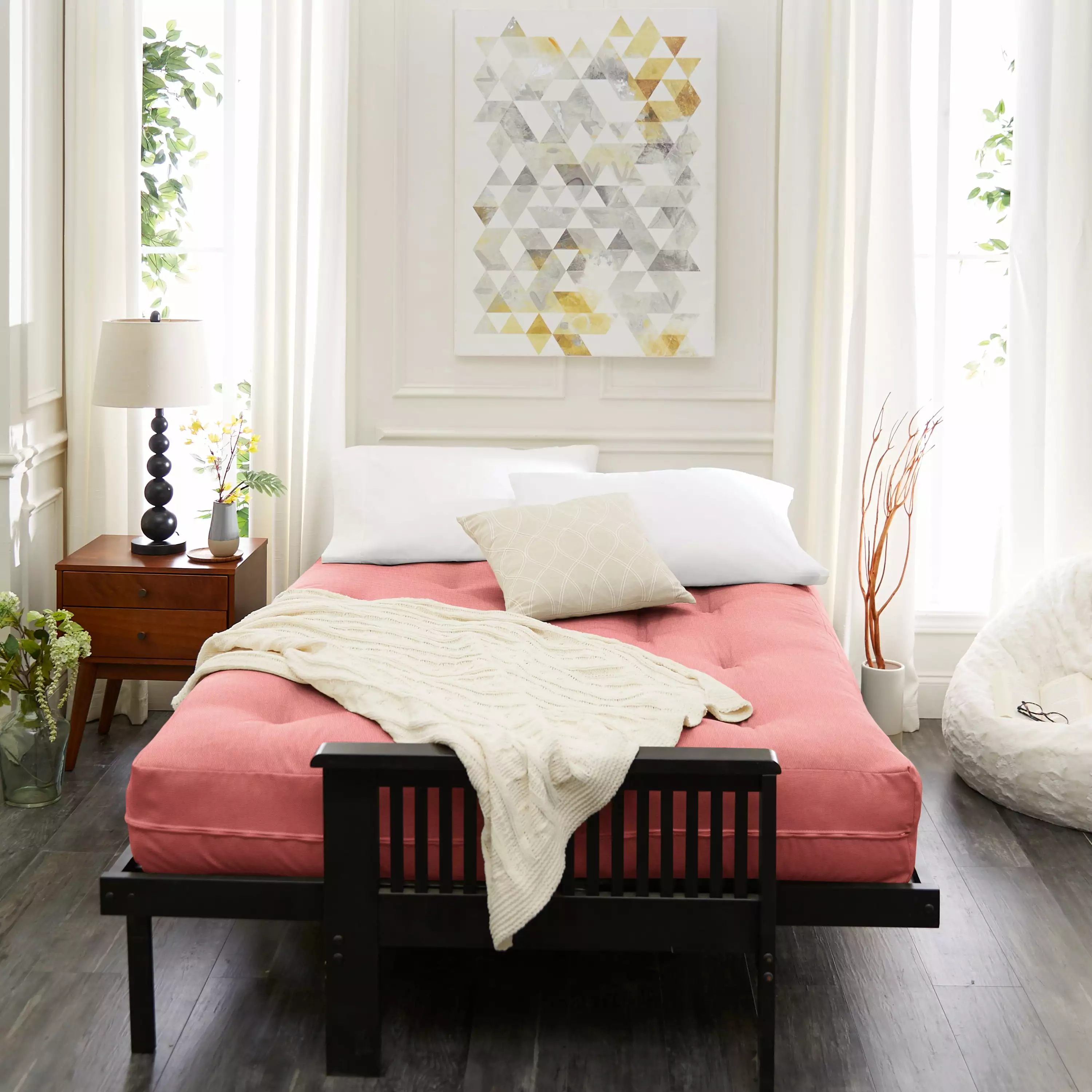 Sorra Home 10 Inch Reversible Tufted Full Size Futon Mattress Futons