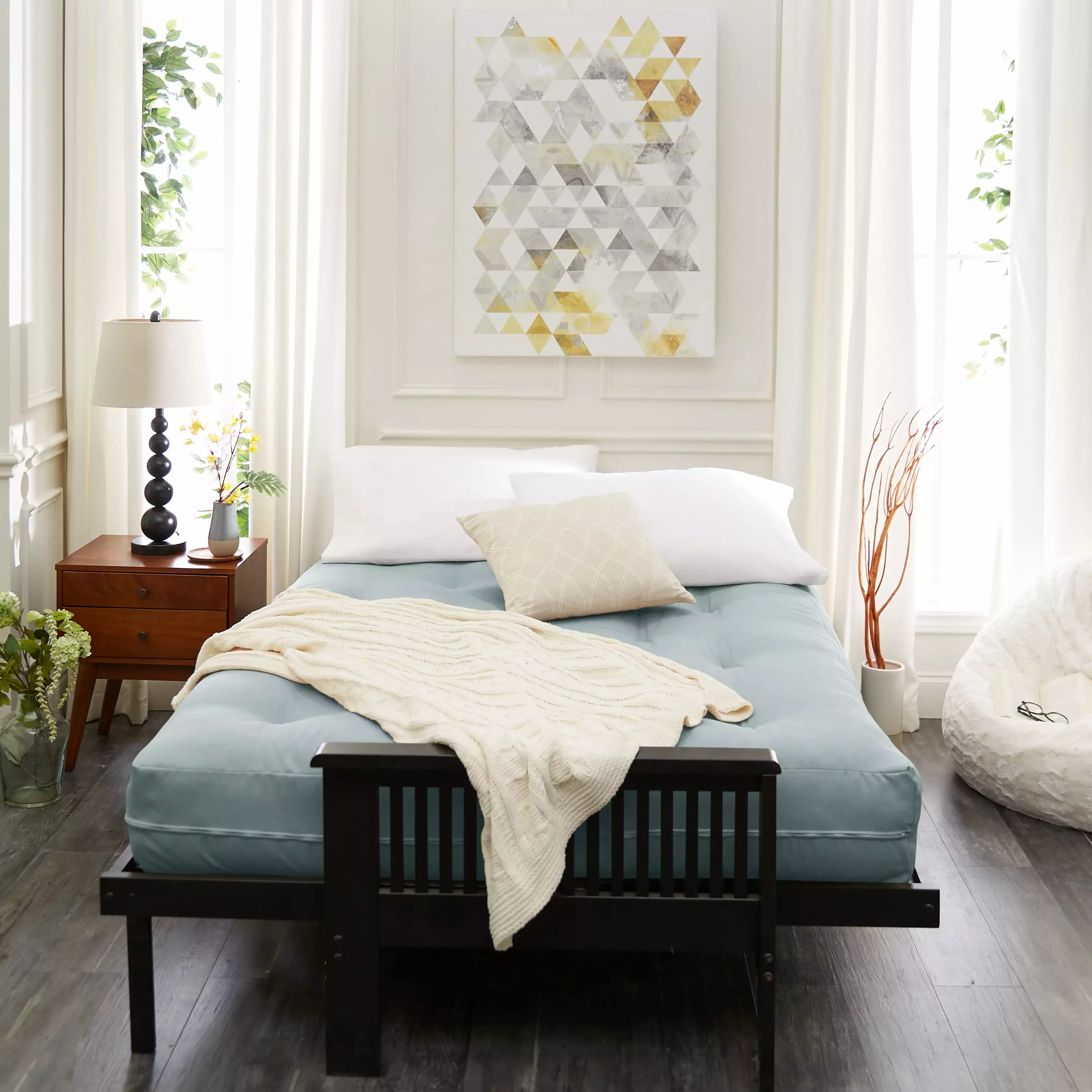 Sorra Home 8 Inch Reversible Tufted Full Size Futon Mattress Futons