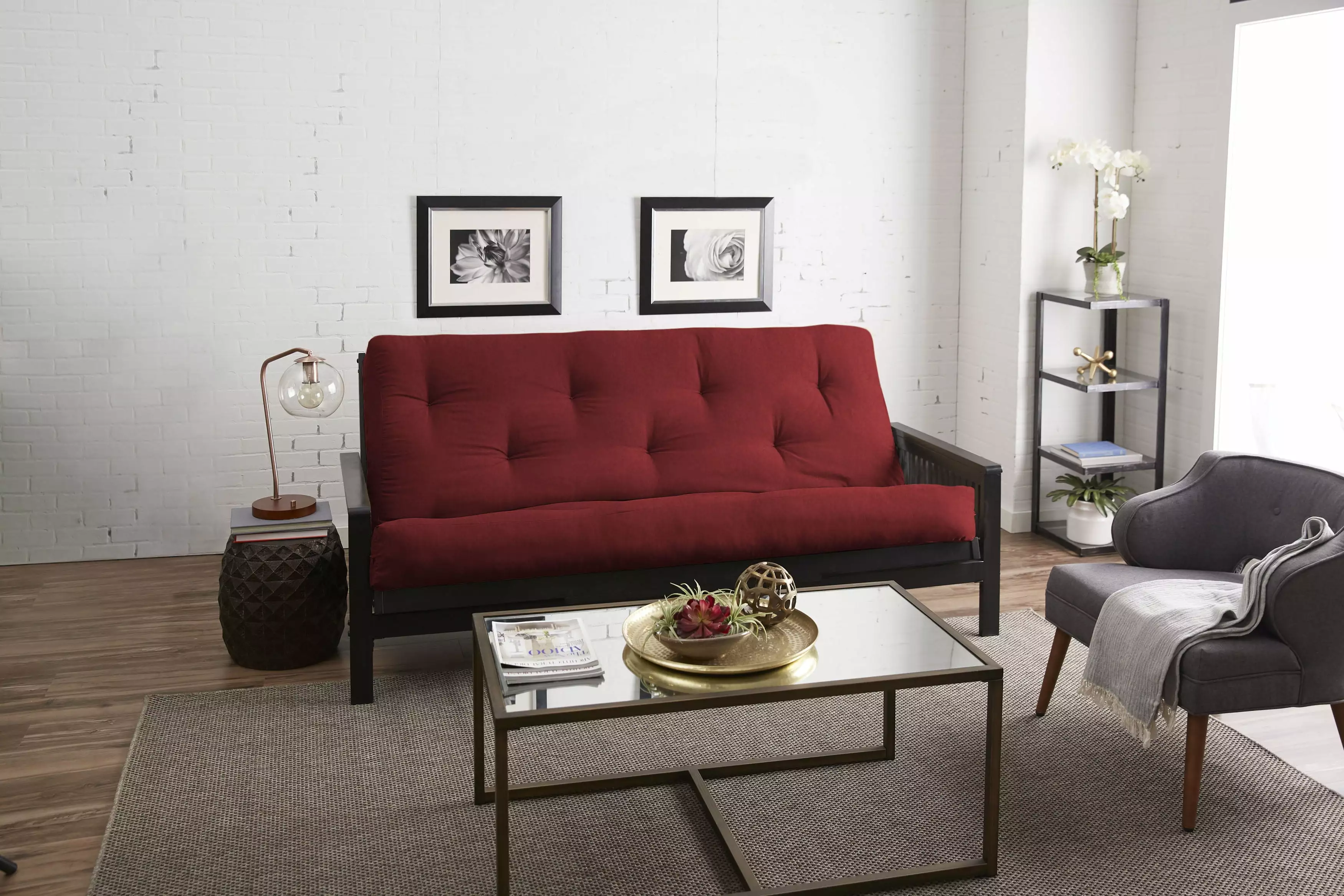 Sorra Home 8 Inch Reversible Tufted Full Size Futon Mattress Futons