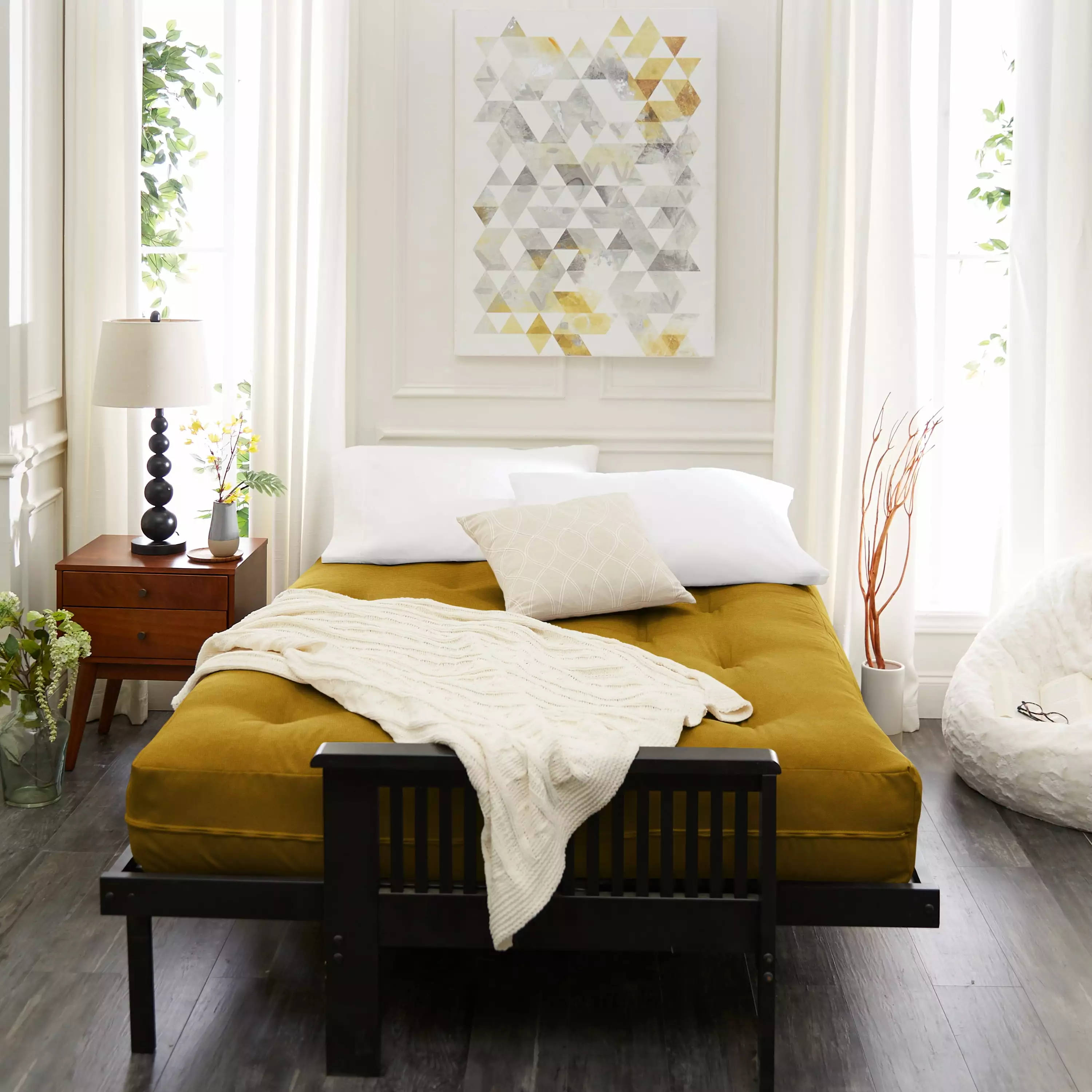 Sorra Home 8 Inch Reversible Tufted Full Size Futon Mattress Futons