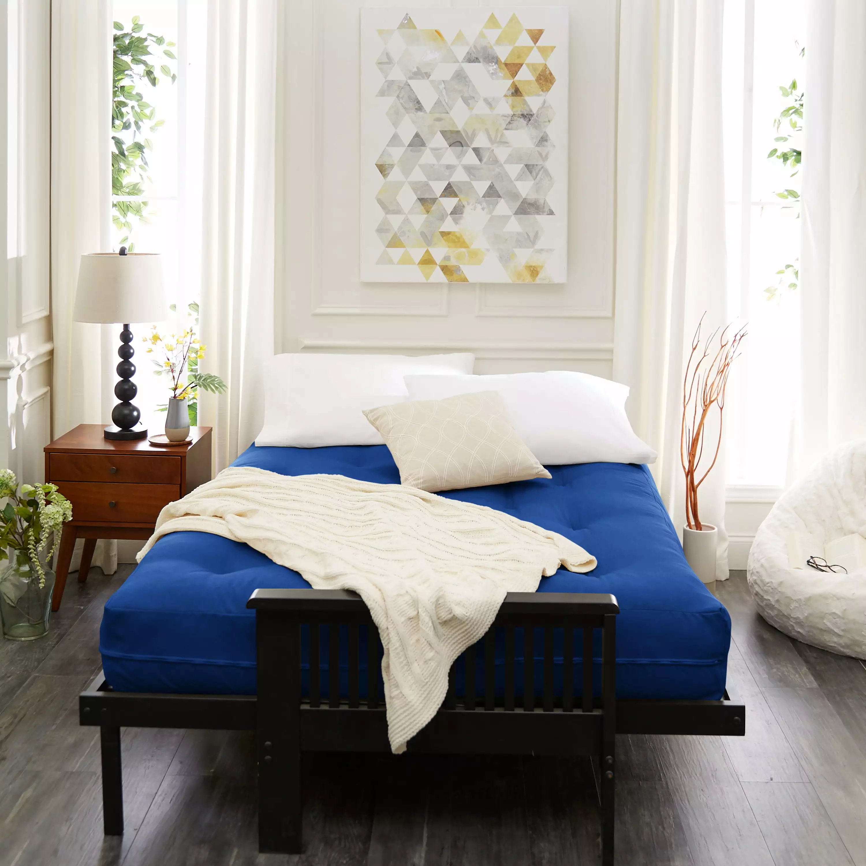 Sorra Home 8 Inch Reversible Tufted Full Size Futon Mattress Futons