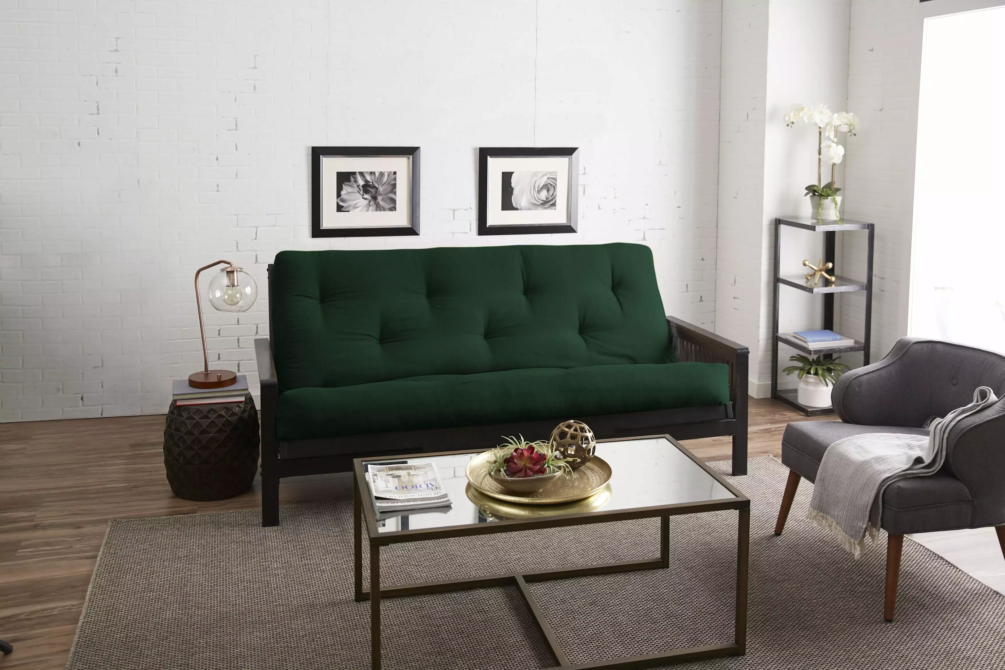 Sorra Home 6 Inch Reversible Tufted Full Size Futon Mattress Futons