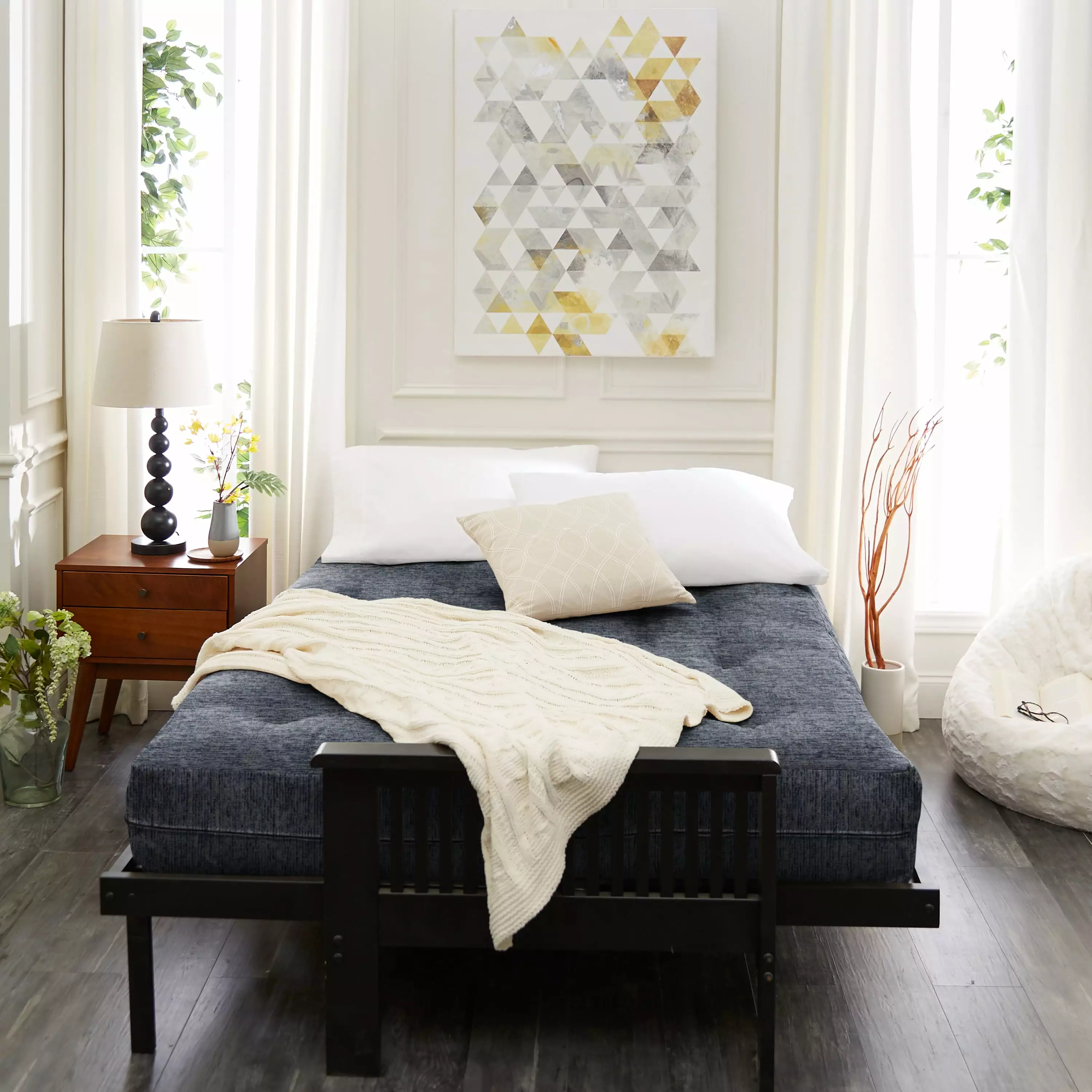 Sorra Home 8 Inch Reversible Tufted Full Size Futon Mattress Futons
