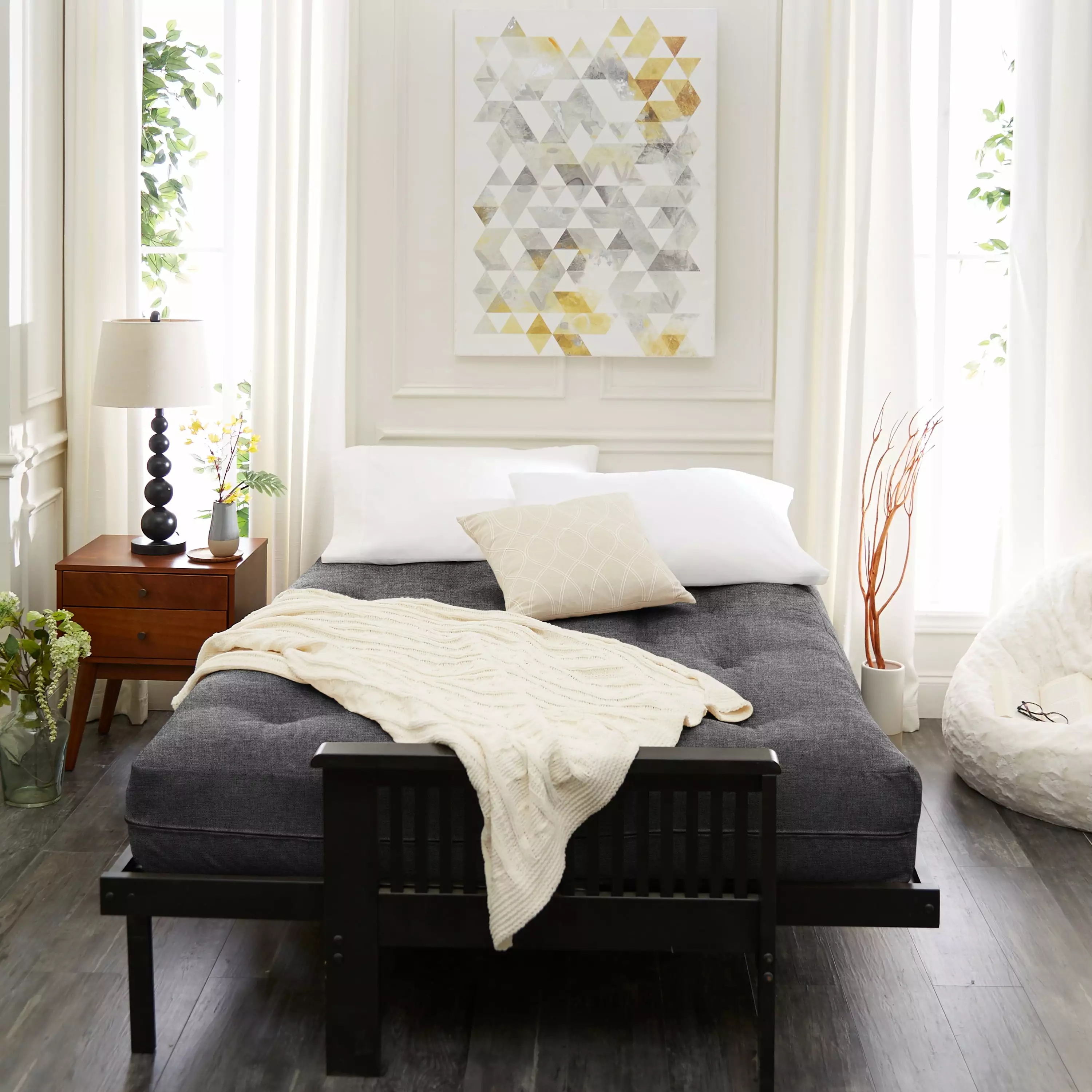 Sorra Home 8 Inch Reversible Tufted Full Size Futon Mattress Futons