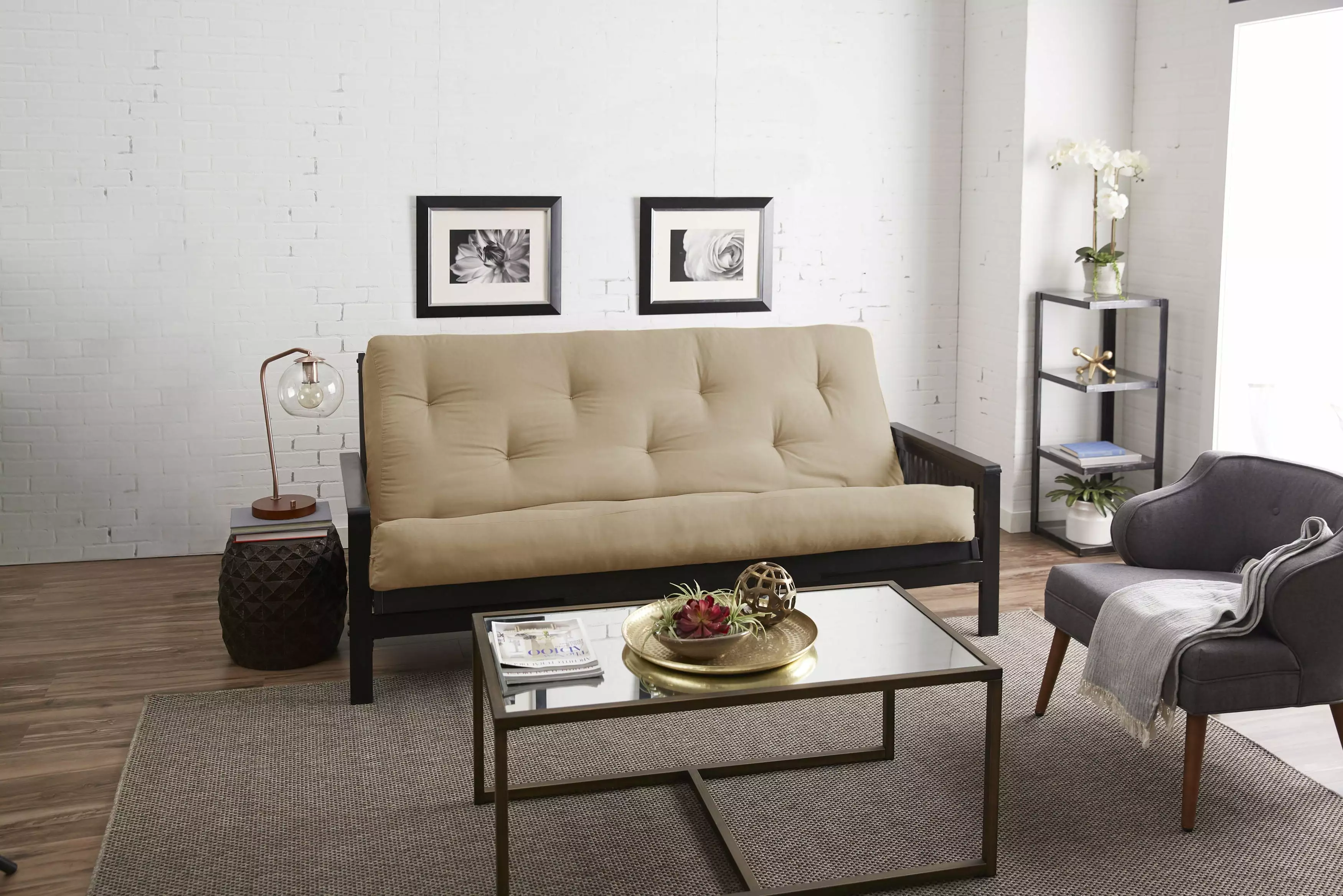 Sorra Home 6 Inch Tufted Full Size Futon Mattress Futons