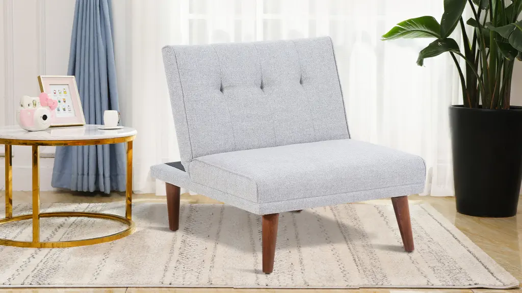 Homiyad Comfy Mini Couch Small Recliner Futon Chair Adjustable Backrest Small Spaces