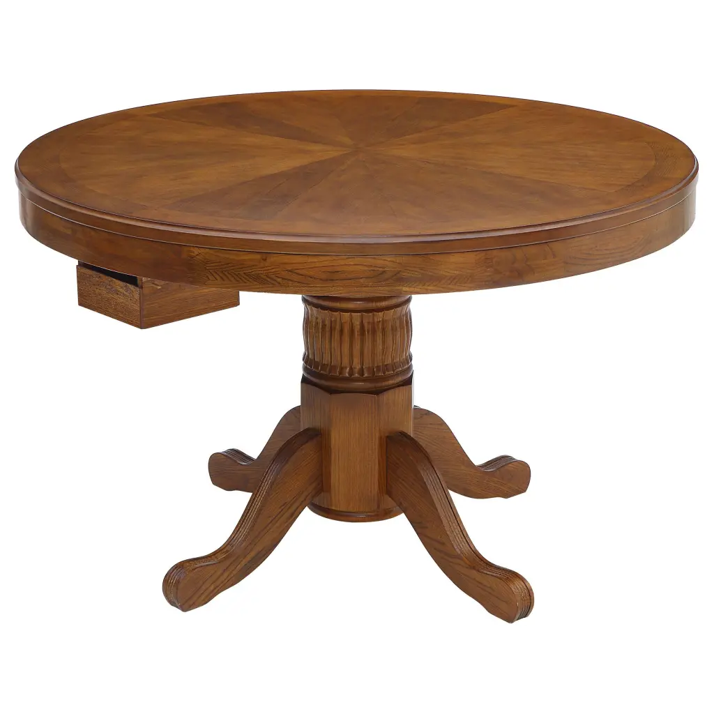 Mitchell 3--1 Game Table Amber Finish Poker Dining and Tabletop Games