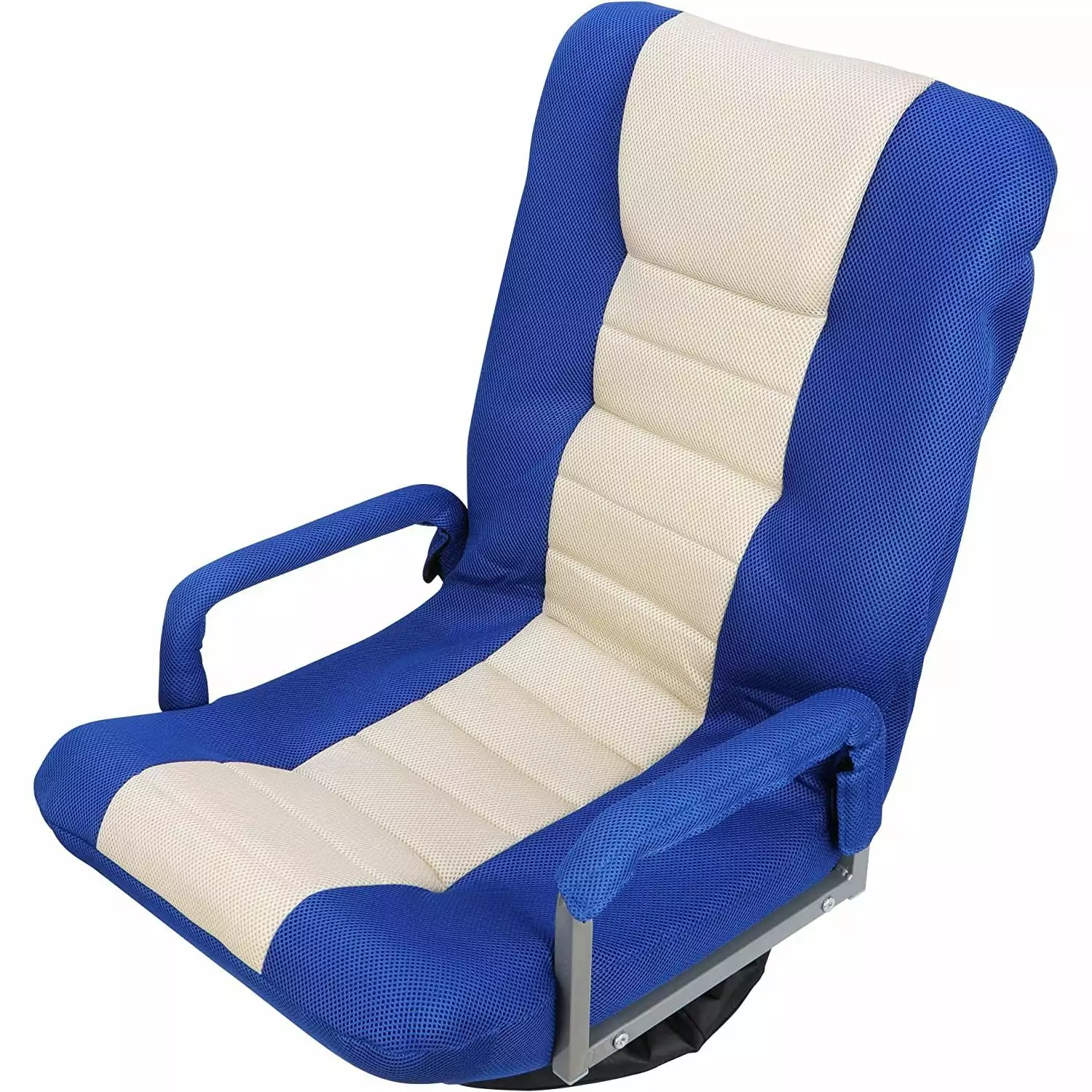 360 Degree Swivel Gaming Floor Chair Armrest 5 Position Adjustable Folding Lazy Sofa Bilot