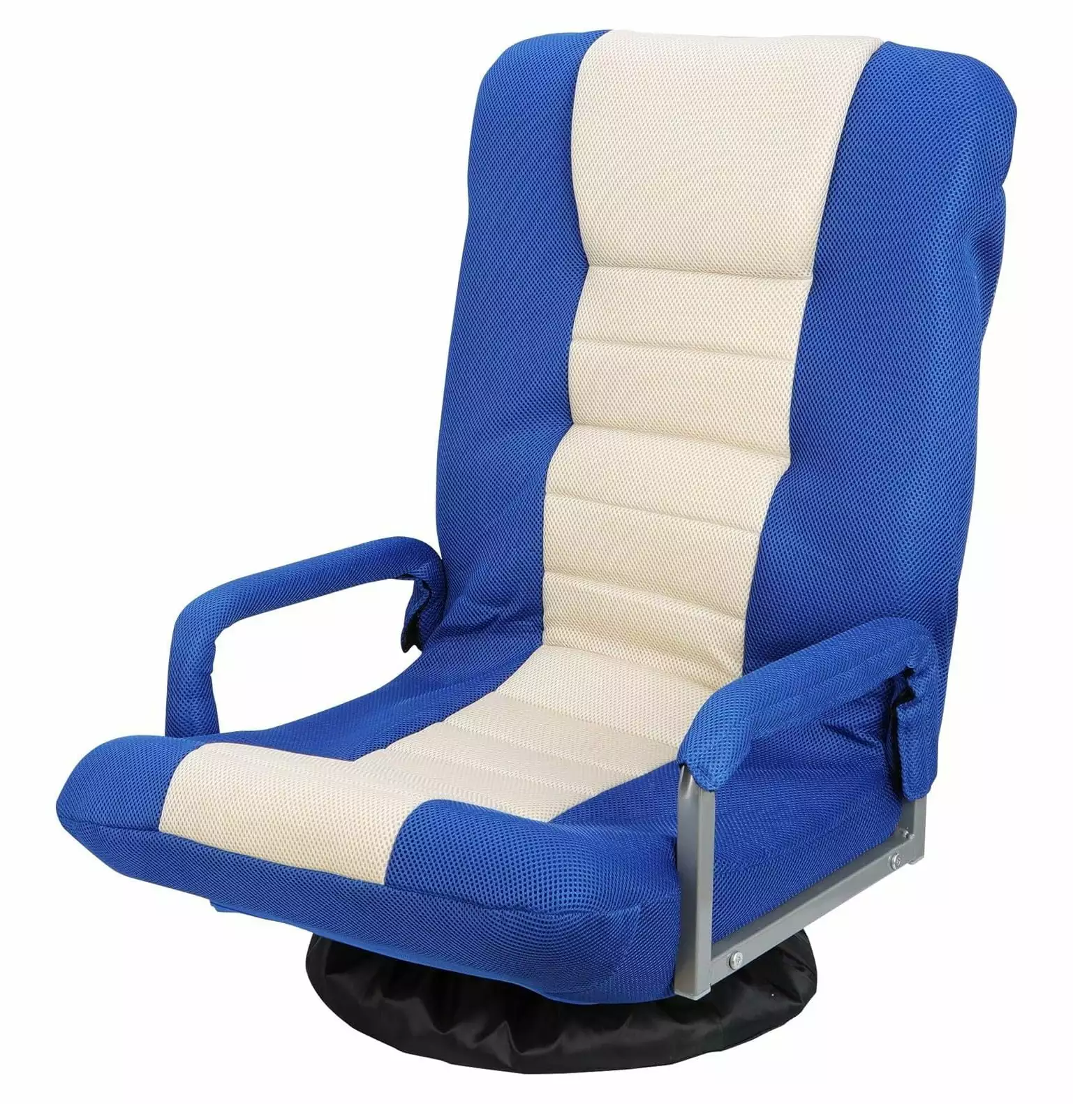 BULYAXIA 360 Degree Swivel Gaming Floor Chair Handle Back Support 5 Adjustable Positions Foldable Lounge Sofa