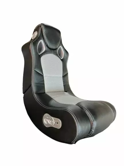 Racing Gaming Chair Bluetooth Speakers Black and Gray DJ Corp Design