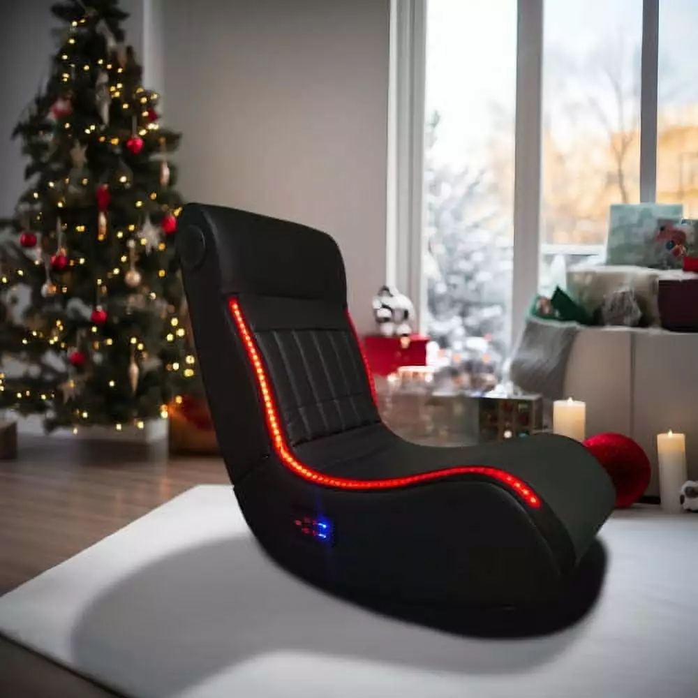 Foldable Gaming Chair Onboard Speakers and LED Strip Lighting Hypeshops