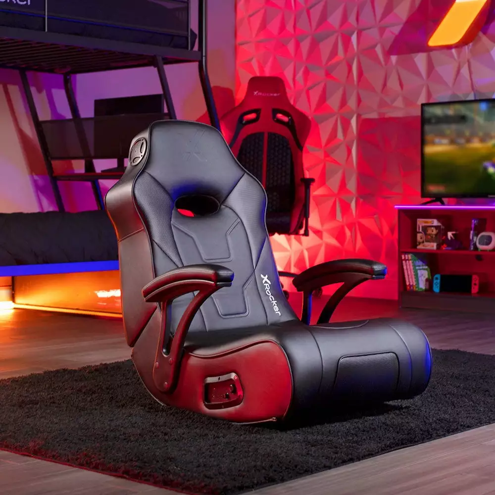 X Rocker G-Force Audio Floor Rocker Gaming Chair Black
