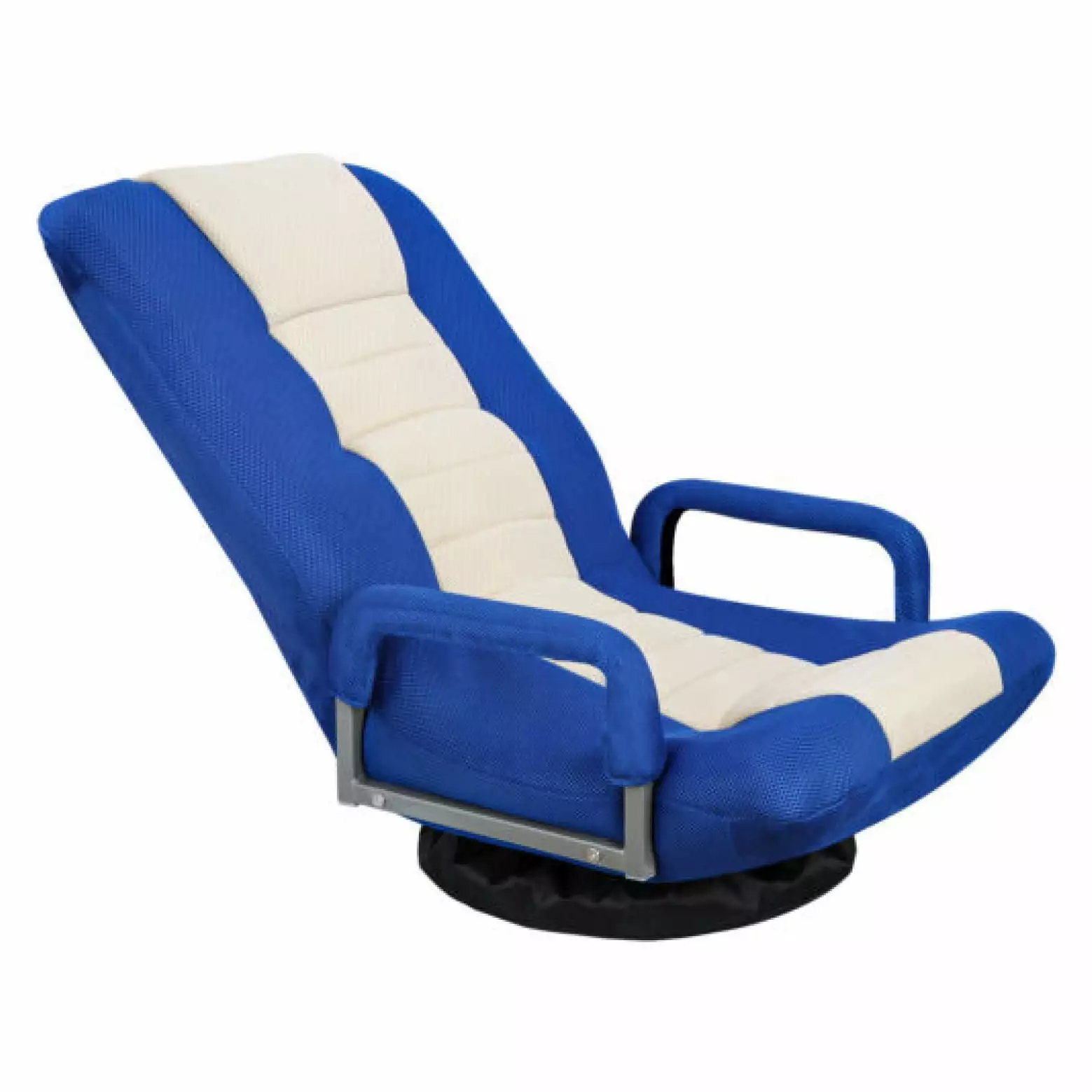 Wangc123 360 Degree Swivel Gaming Chair Multipurpose Folding Floor Chair Armrest Adjustable Backrest