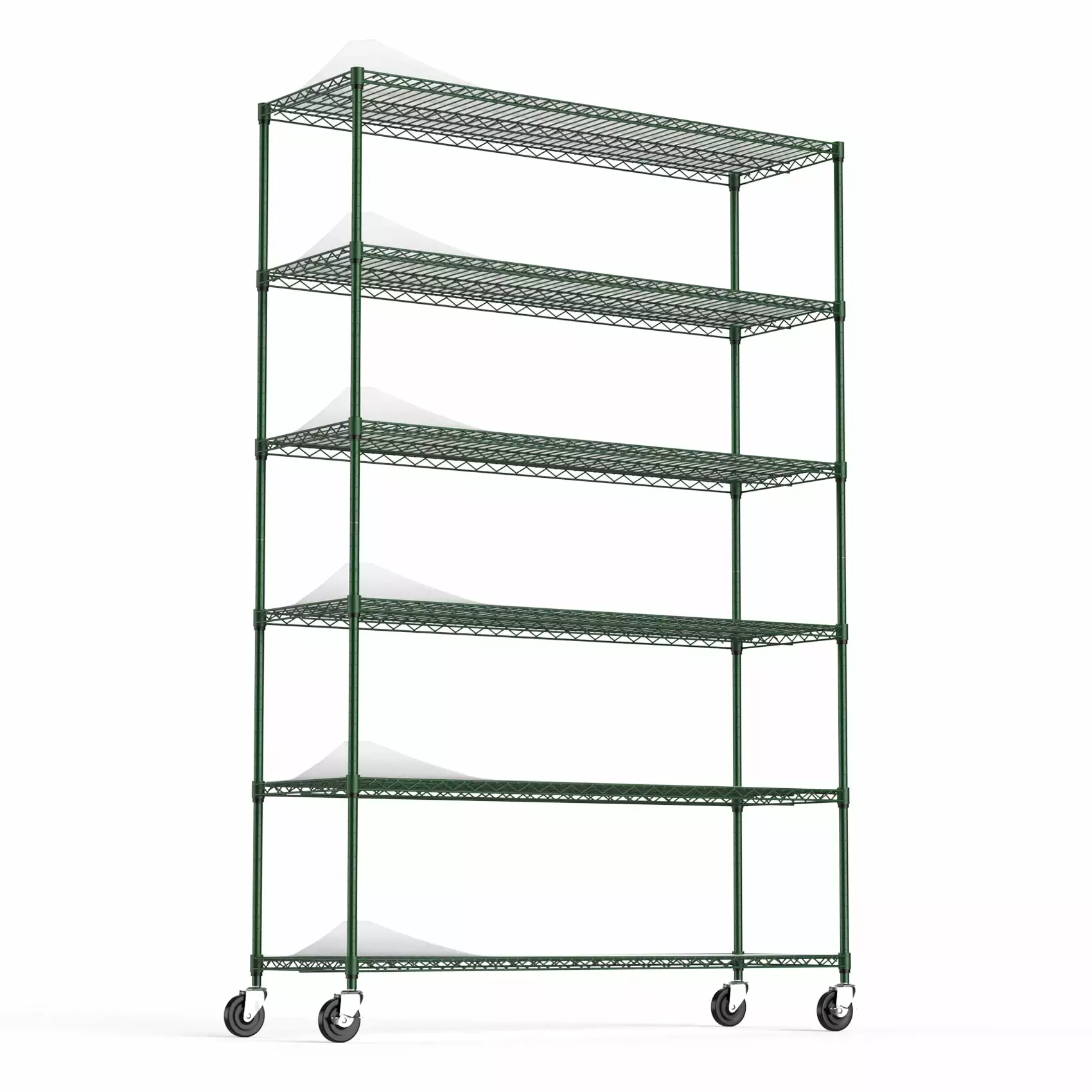 6 Tier Heavy Duty Wire Shelving Unit 6000 LBS NSF Garage Storage Rack Green SMHZ