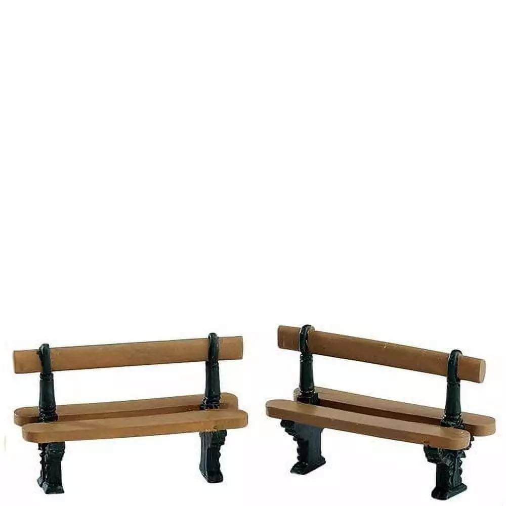 Double Seated Bench Sturdy Wooden Two-Person Sitting Bench Indoor Outdoor Use Benches Lemax