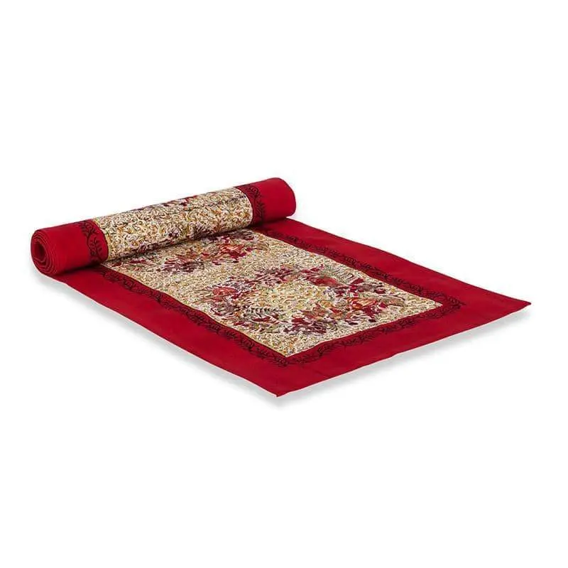 Winter Garden Wreath Runner Red & Sage 16" x 80"
