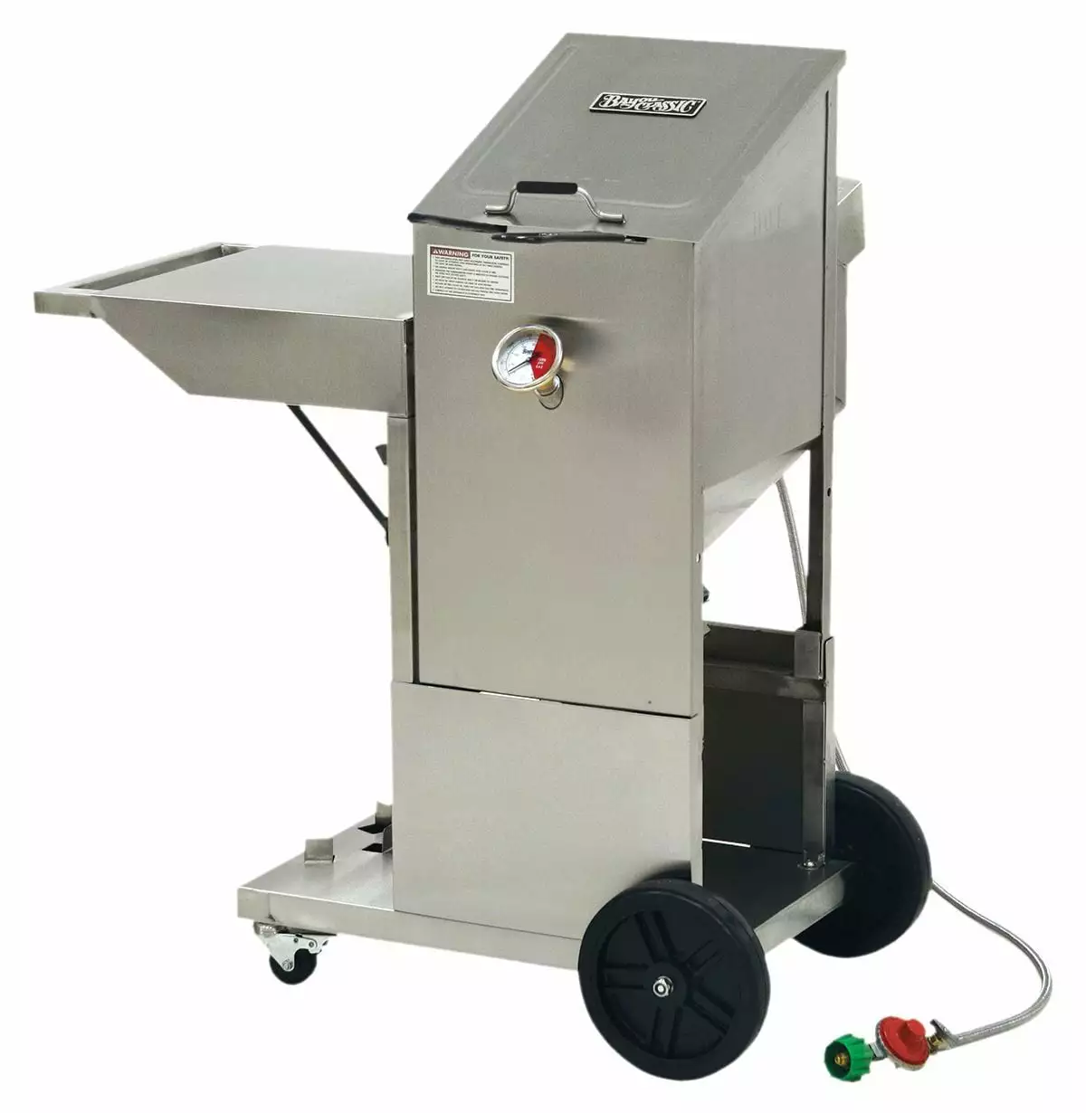 BARBOUR INT'L Stainless Steel 4 Gallon Fryer Cart Outdoor Use