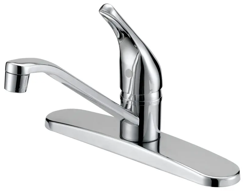 Boston Harbor FS610048CP Kitchen Faucet, 1.8 gpm, 4-Faucet Hole, Metal/Plastic, Chromium Plated, Deck Mounting