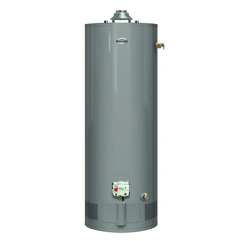 Richmond Essential 6G50-36PF3 Gas Water Heater, Liquid Propane, 50 gal Tank, 85 gph, 36000 Btu/hr BTU