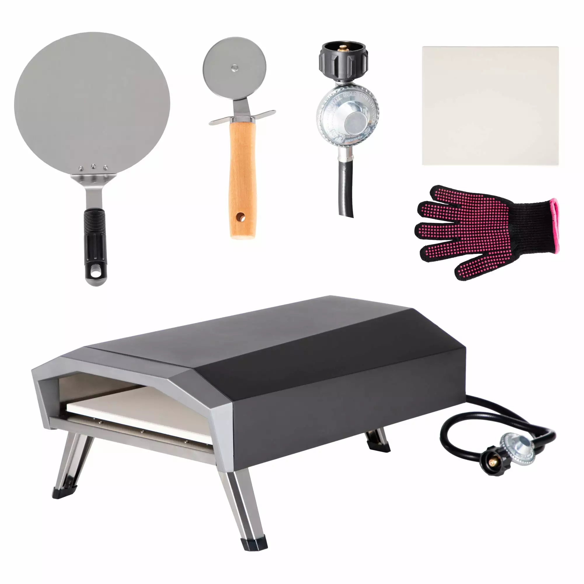 Sophia & William Travel-Friendly 13-Inch Gas Pizza Oven Pizza Baking Tools Outdoor Camping