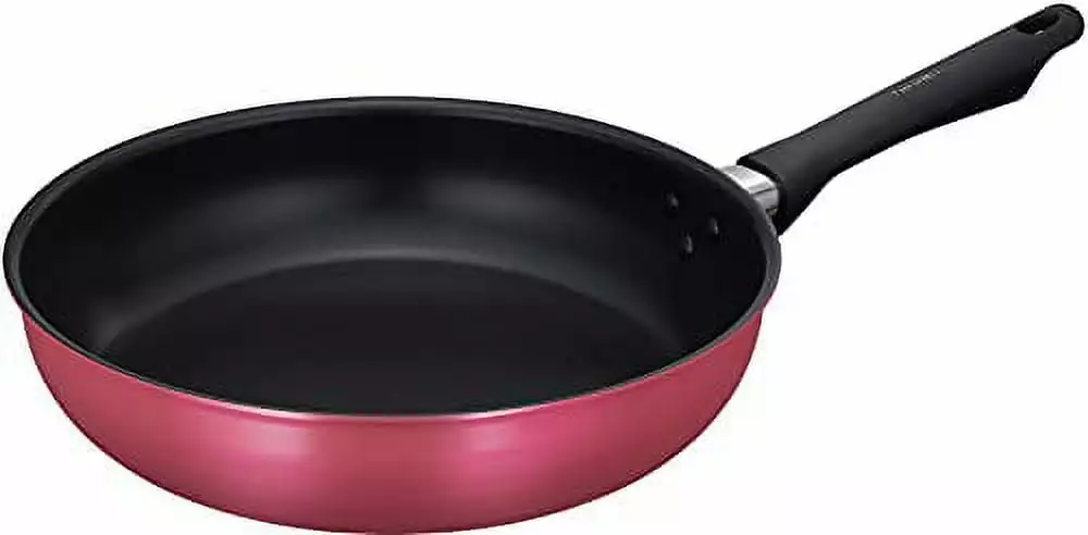 Thermos Durable Series 28cm Frying Pan Wine Red Gas Fire Only KFG-028 WNR