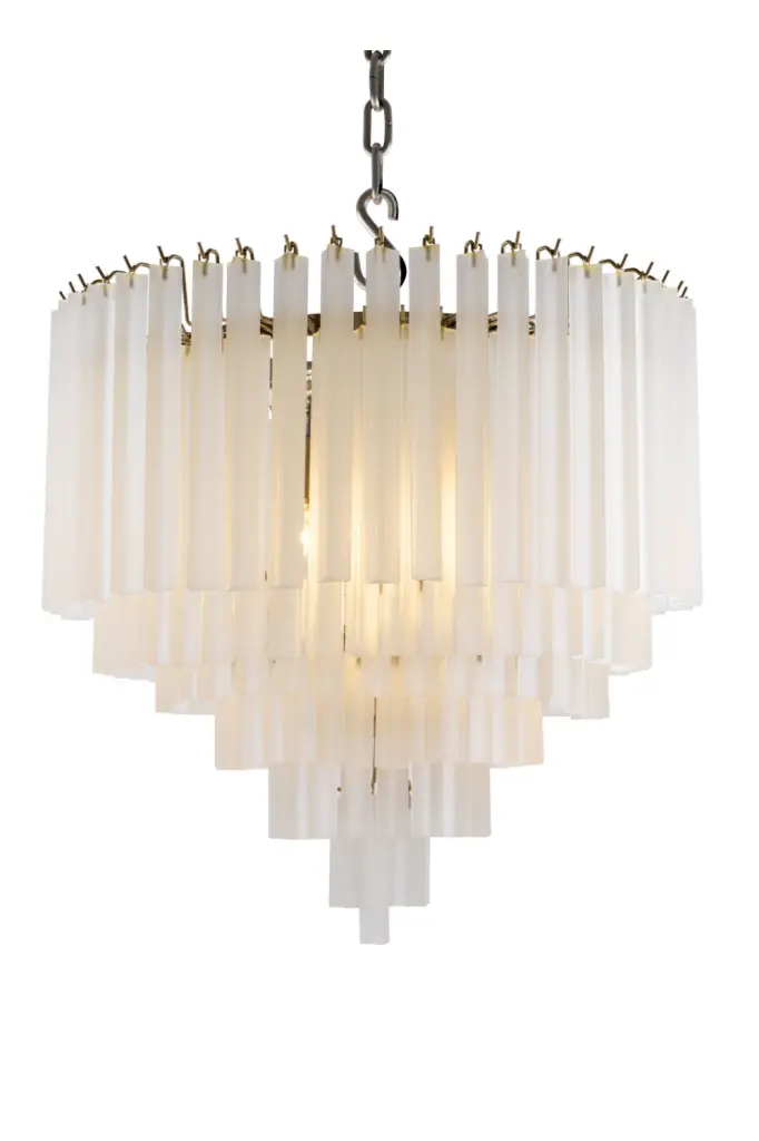 Eichholtz Nova Glass Chandelier Elegant Ceiling Light Fixture