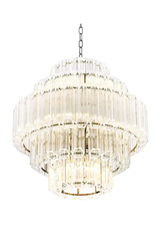 Tubular Glass Modern Chandelier S Eichholtz Vittoria Contemporary Ceiling Light