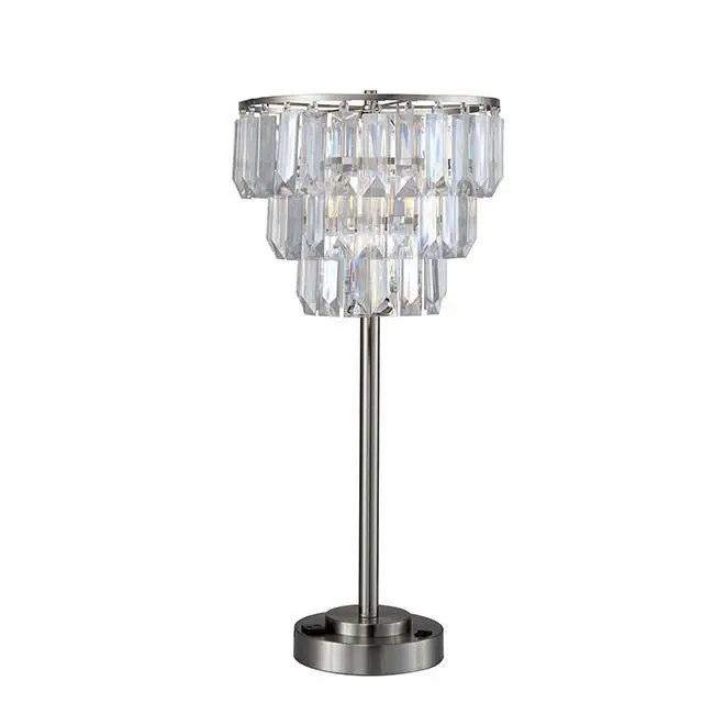 Meg Clear Glass Table Lamp Stylish Bedside Lighting