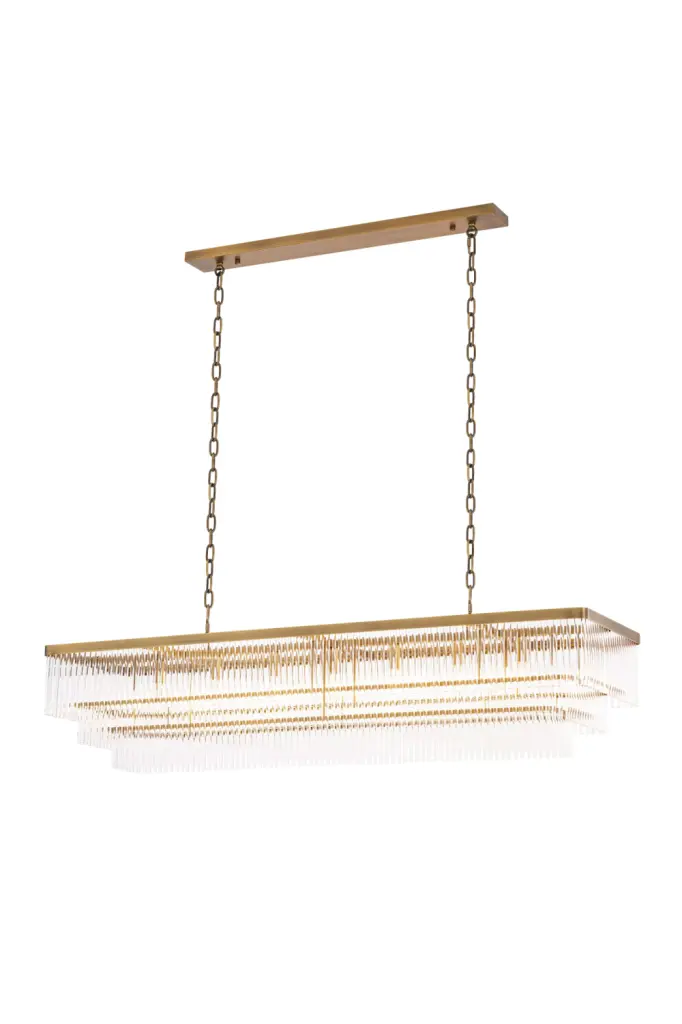 Glass Rods Modern Chandelier Eichholtz East Sleek Lighting Fixture