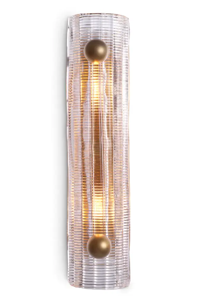 Handmade Glass Wall Lamp Eichholtz Dara Elegant Hallway Sconce Lighting
