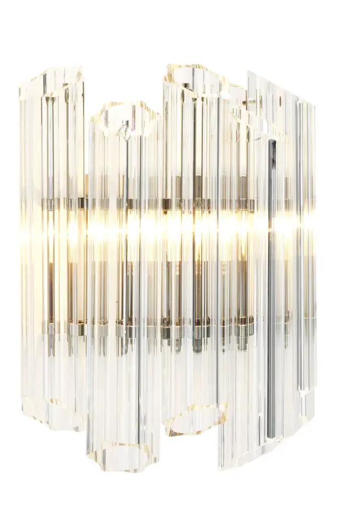 Bevelled Glass Tubes Wall Lamp Eichholtz Vittoria Modern Lighting