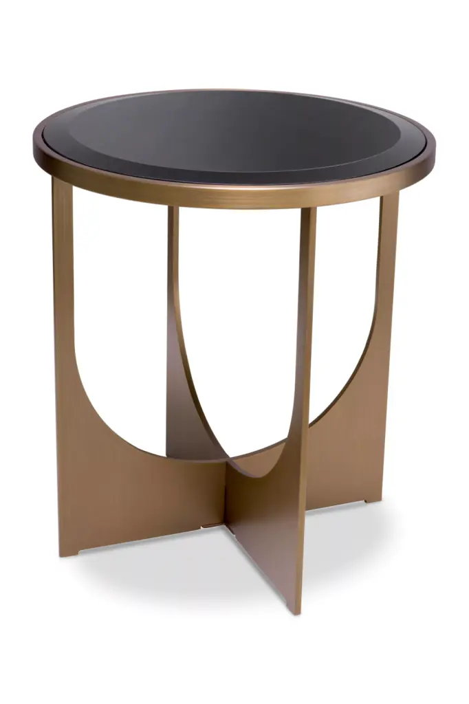 Bevelled Glass Side Table Eichholtz Elegance Modern Accent Furniture