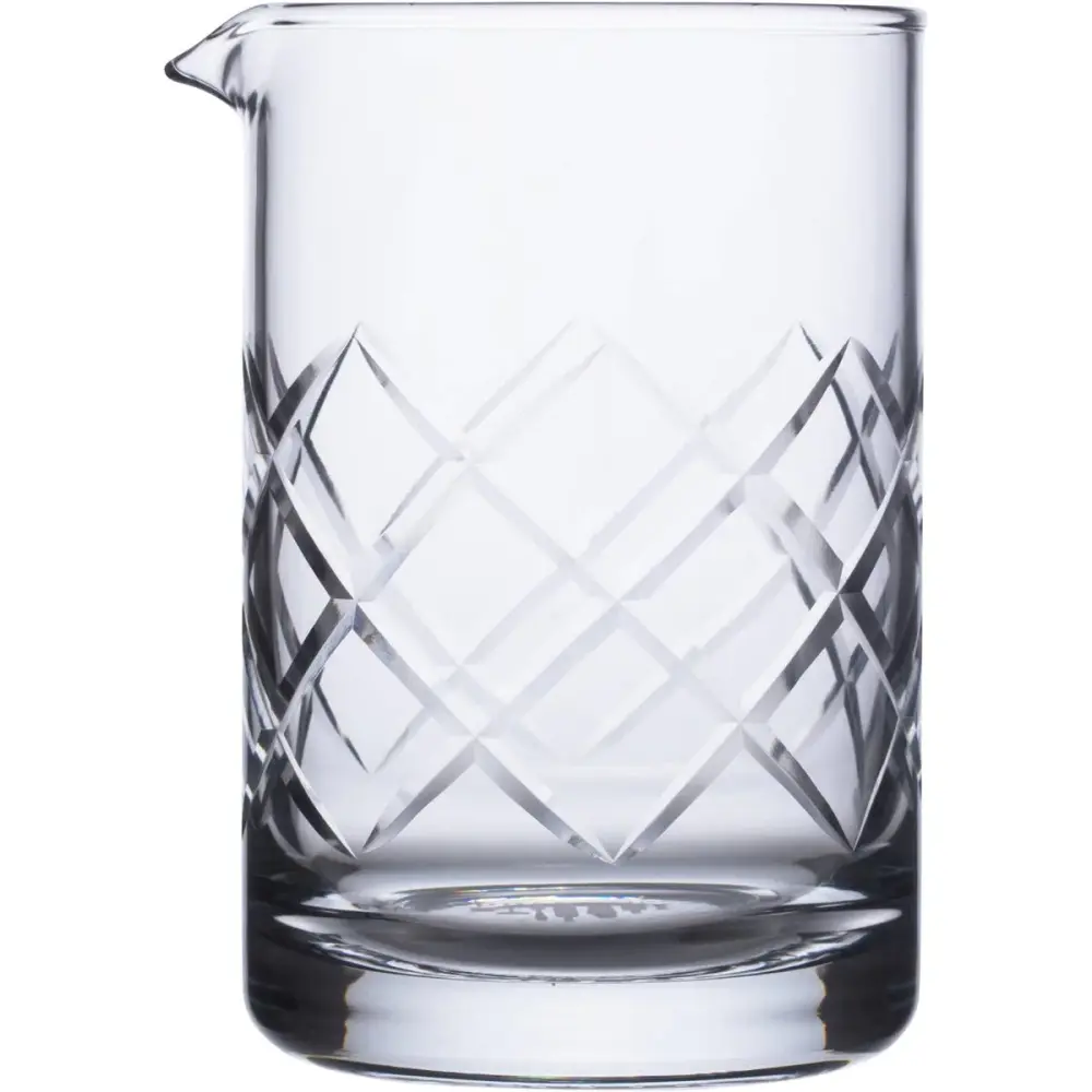 Diamond Cut Craft Cocktail Mixing Glass